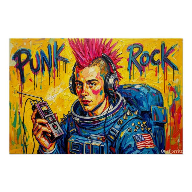 PUNK ROCK ASTRONAUT 4 POSTER (Vorderseite)