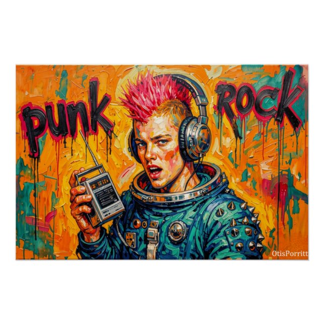 PUNK ROCK ASTRONAUT 5 POSTER (Vorderseite)