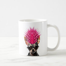 Punk Rock Chihuahua Pink Mohawk Musik Lover Pet Do Kaffeetasse