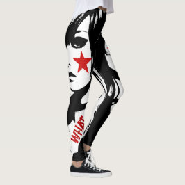 Punk Rock Custom Quote Text Street Art Graffiti Leggings