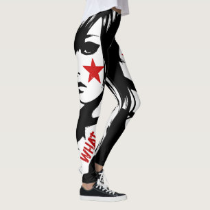 Punk Rock Custom Quote Text Street Art Graffiti Leggings