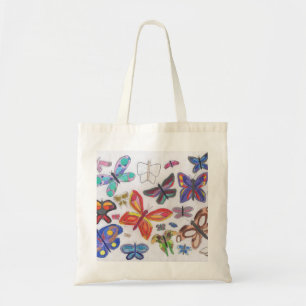 Punk Rock Doodle #28 Butterflies Kleine Tote Tasch Tragetasche