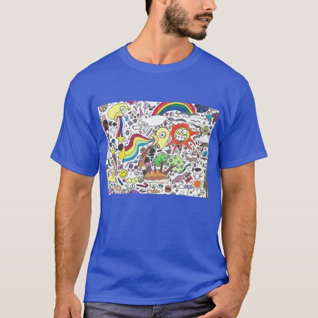 Punk Rock Doodle #5 Happy Sunshine T-Shirt (Vorderseite)