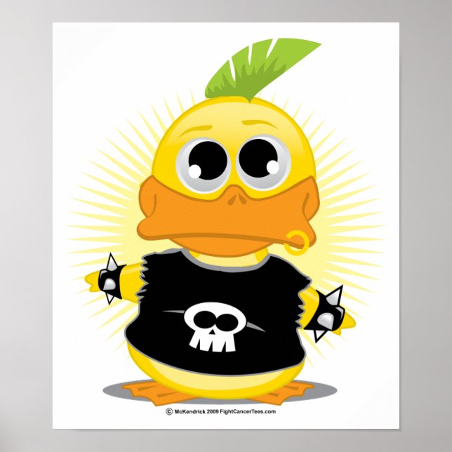 Punk Rock Duck Poster (Vorne)