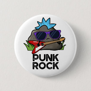 Punk Rock Funny Music Pub Button