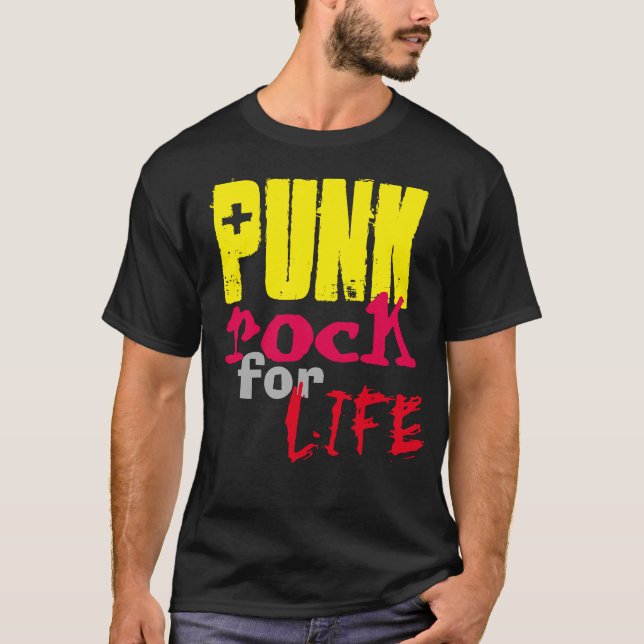 PUNK rock für LIFE-T - SHIRT (Vorderseite)