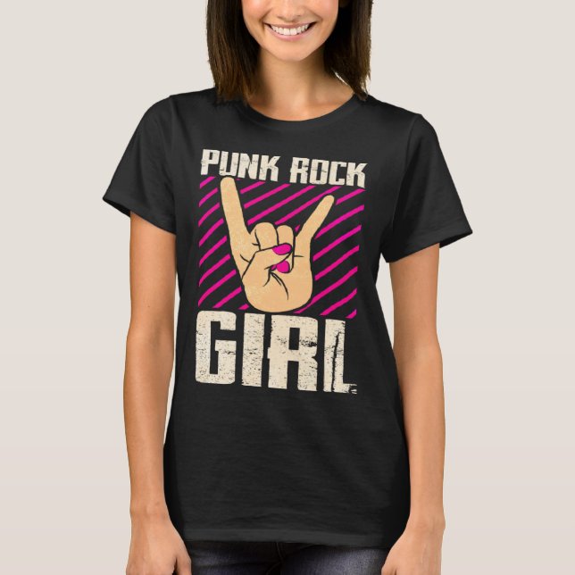 Punk Rock Girl  2 T-Shirt (Vorderseite)