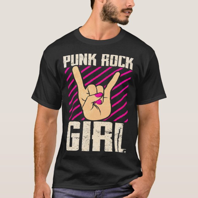 Punk Rock Girl  2 T-Shirt (Vorderseite)
