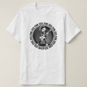 Punk Rock Gitarrist Kunst Musiker Klassisch Cool T-Shirt