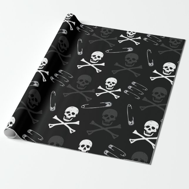 Punk Rock Heavy Metal Music Geschenkpapier (Ungerollt)