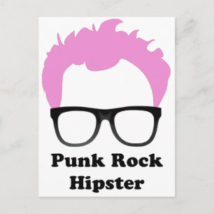 Punk Rock Hipster Postkarte