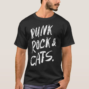 Punk Rock Katzenliebhaber Lustiges Festival T-Shirt