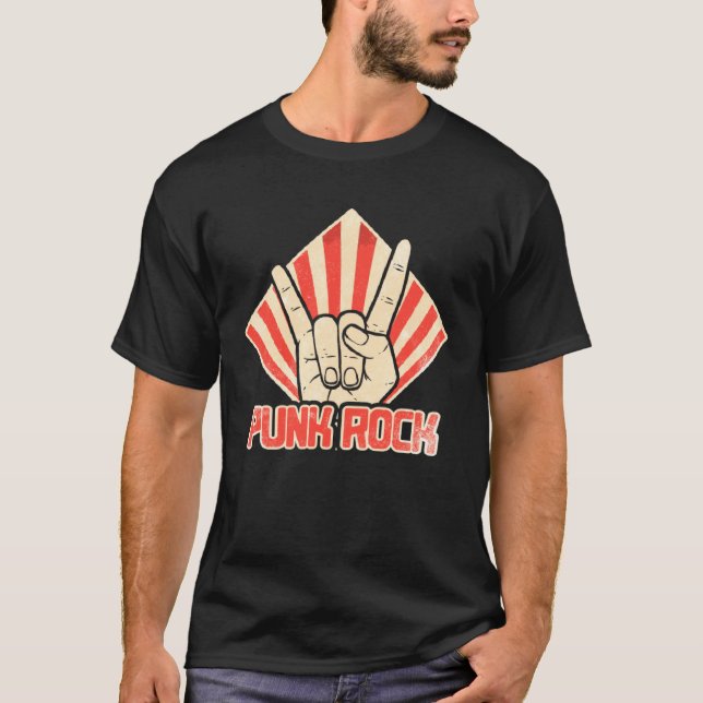 Punk Rock Music Retro Punkrock  9 T-Shirt (Vorderseite)