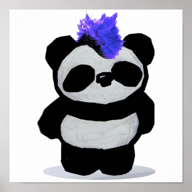 Punk Rock Panda Poster (Vorne)