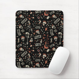 Punk Rock Pattern - Bold & Rebellious Mousepad