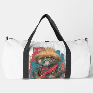Punk Rock Pekinese � Rebel Hund Duffle Bag