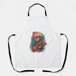Punk Rock Pekingese - Rebellenhund Schürze