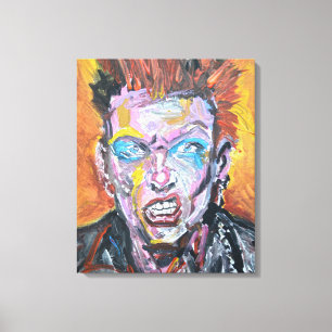 Punk-Rock-Porträt Neo-Expressionist Leinwanddruck