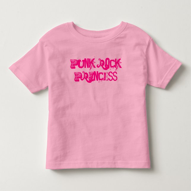 PUNK ROCK PRINCESS KLEINKIND T-SHIRT (Vorderseite)