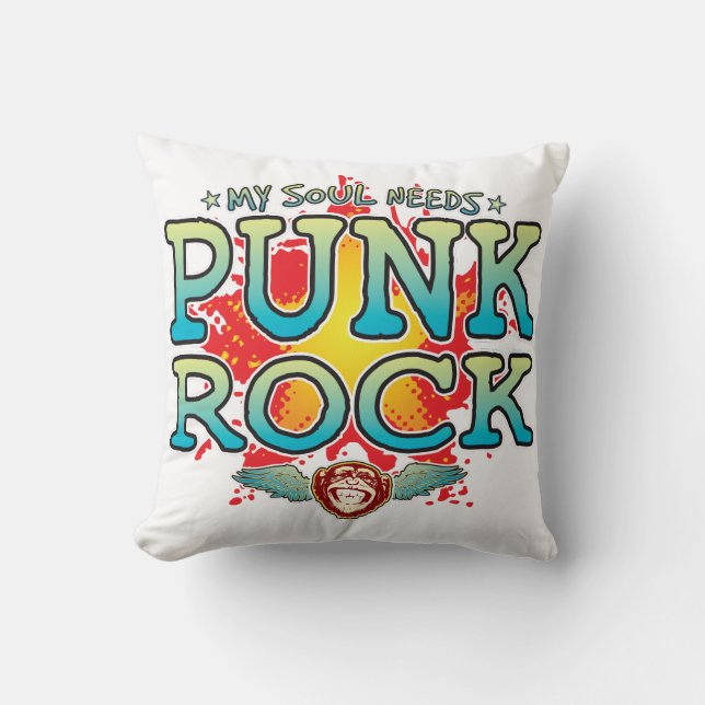 Punk Rock Soul Cushion Kissen (Vorderseite)