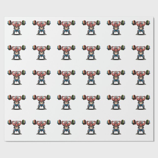 Punk Rock Stegosaurus Dinosaurier Gitarre spielen Geschenkpapier (Flach)