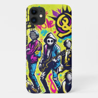 Punk Rock Street Art Band Graffiti