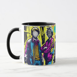 Punk Rock Street Art Band Graffiti Tasse