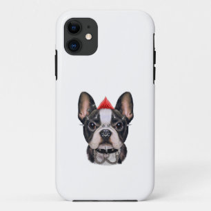 Punk Rock Style French Bulldog für Hund Lover Case-Mate iPhone Hülle