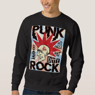 Punk Rock Vintag UK Flag Concert Music British Sweatshirt
