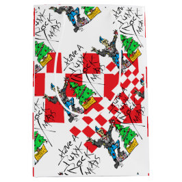 PUNK ROCK XMAS mit/geprüft Mittlere Geschenktüte