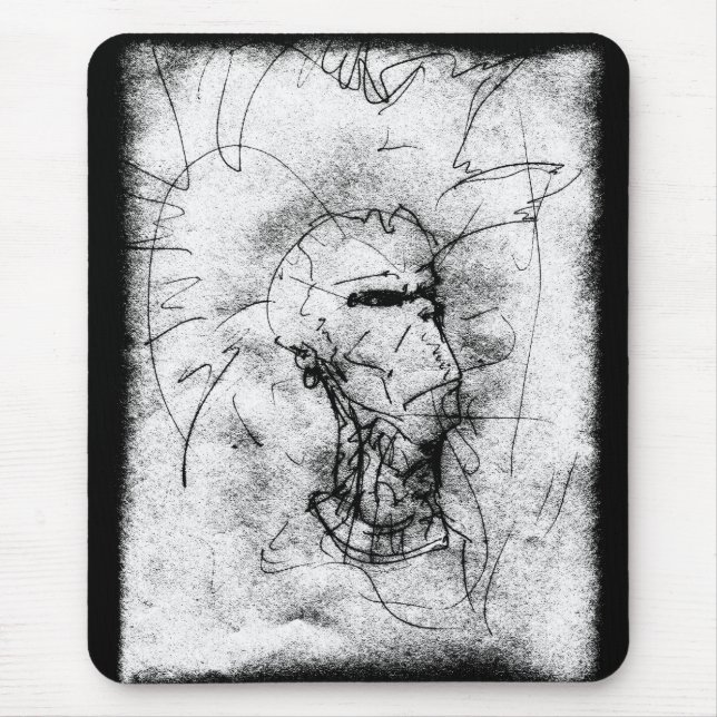 Punk Rocker mit Mohawk Mousepad (Vorne)