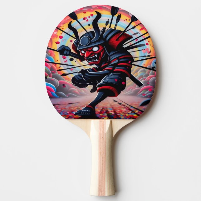 Punk Samurai Tischtennis Schläger (Vorderseite)