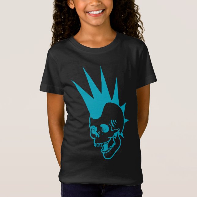 Punk-Schädel T-Shirt (Vorderseite)