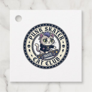 Punk Skater Katze Lustiges Katzenliebhaber-Design  Geschenkanhänger