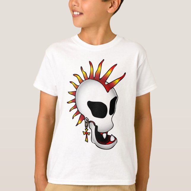 PUNK SKULL-1 T-Shirt (Vorderseite)
