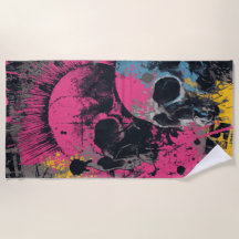 Punk Skull Graffiti Urban Street Art Illustration