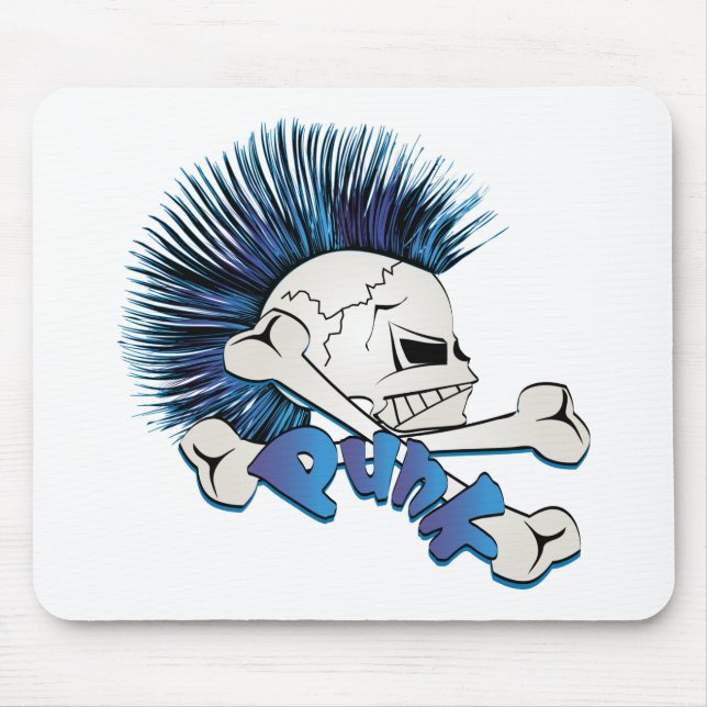 Punk Skull Mousepad (Vorne)