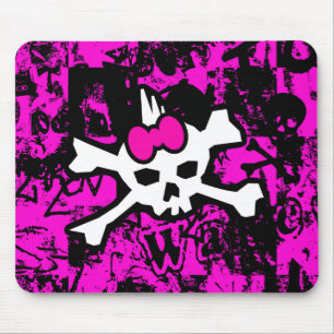 Punk Skull Princess Mouse Pad Mousepad