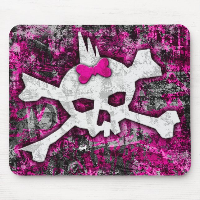 Punk Skull Princess Mousepad (Vorne)