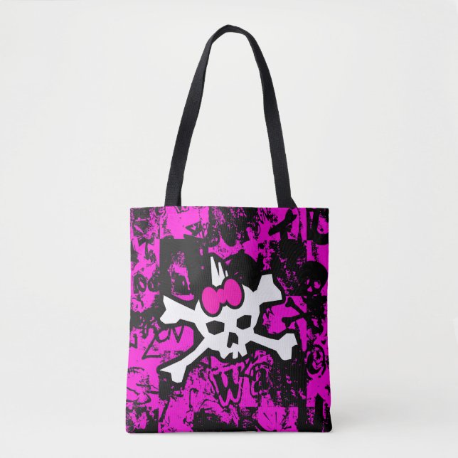 Punk Skull Princess Tote Bag (Vorderseite)