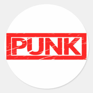 Punk Stempel Runder Aufkleber