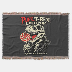 Punk T-Rex Lutscher - Süß aber wild Decke