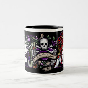 Punk tätowierte feenhafte Fantasie-Tasse Zweifarbige Tasse