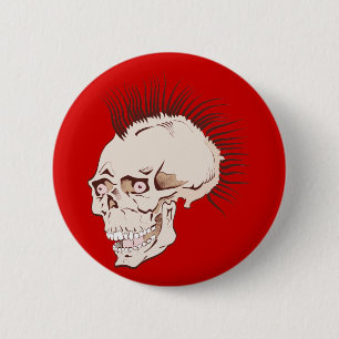 Punk Totenkopf Schädel skull Button