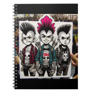 Punk-Trio Notebook Notizblock