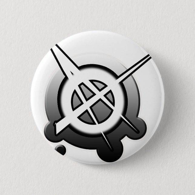 Punk Typ Girls ANARCHY PUNK ROCK Music Button (Vorderseite)