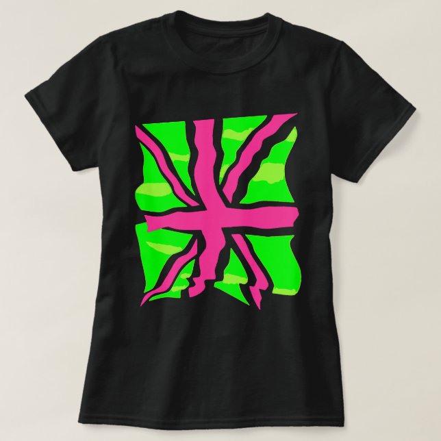 PUNK UK BRITISCHE FLAGGE T-SHIRT (Design vorne)