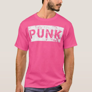 Punk Vintag Rock Style Simple Distressed Art T-Shirt
