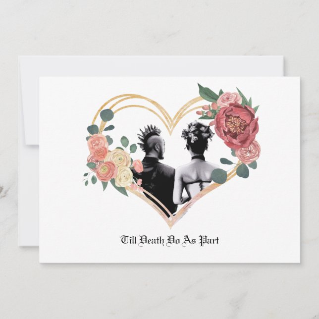 Punk Wedding Einladung (Vorderseite)