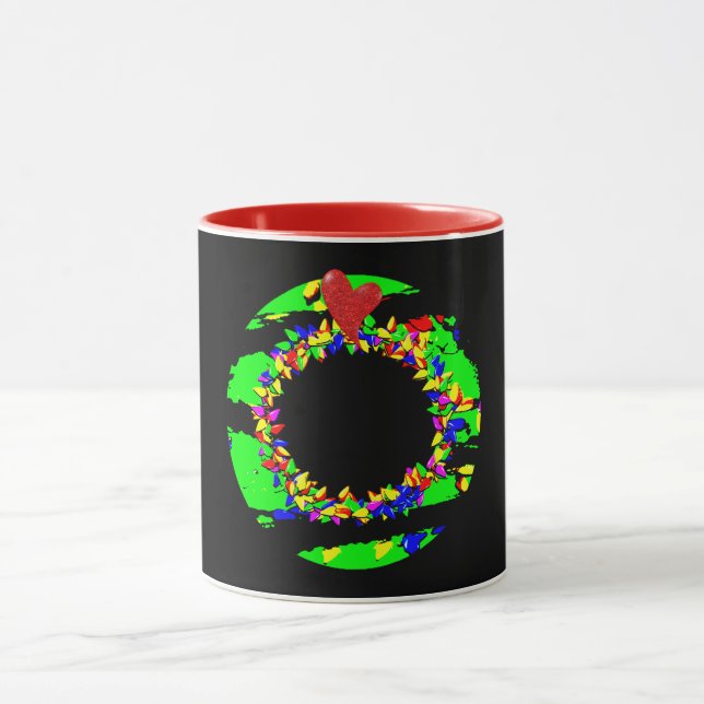 Punk-Weihnachtskranz Tasse (Zentrum)
